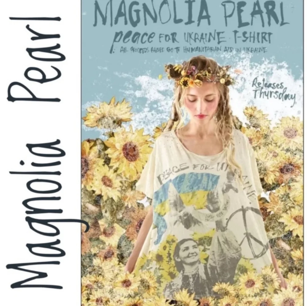ISO New Condition Magnolia Pearl Peace for Ukraine Boyfriend Tee For My Sister - Picture 3 of 5